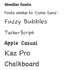 SimilarToComicSans